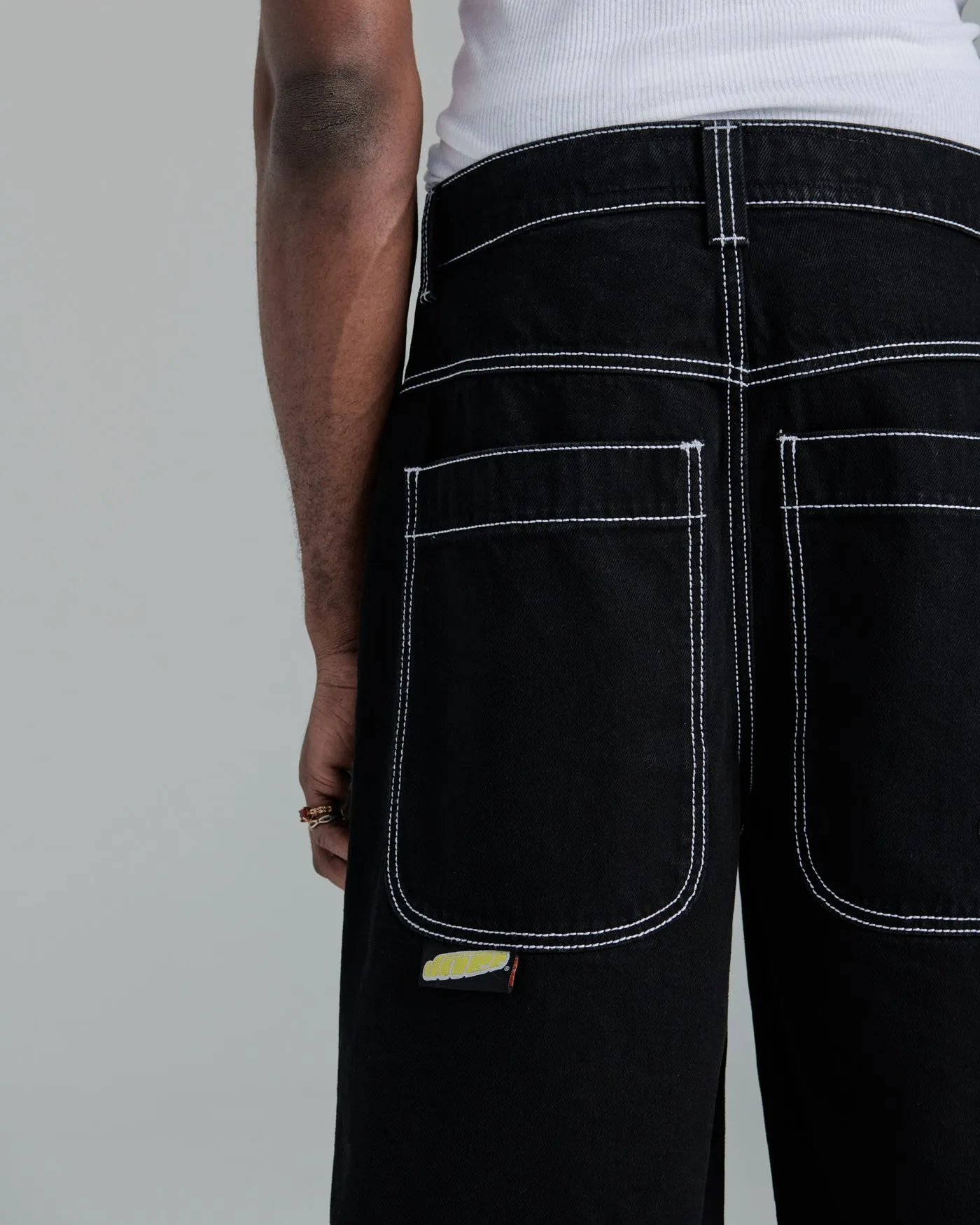 101 Twin Cannon Shorts. 14" Inseam. Jet Black.