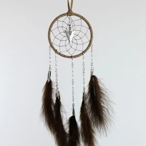 3" Dream Catchers with Chain and Metal Arrowhead