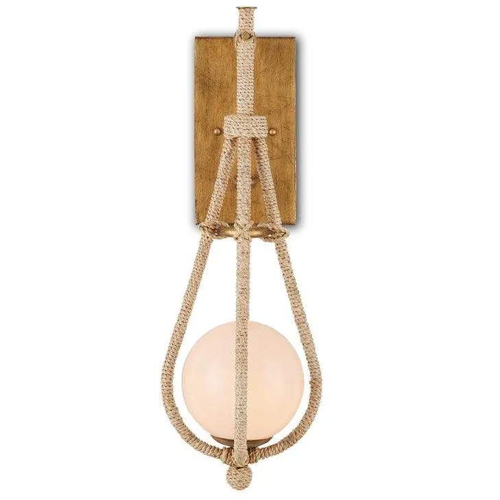 Abaca Rope Passageway Wall Sconce