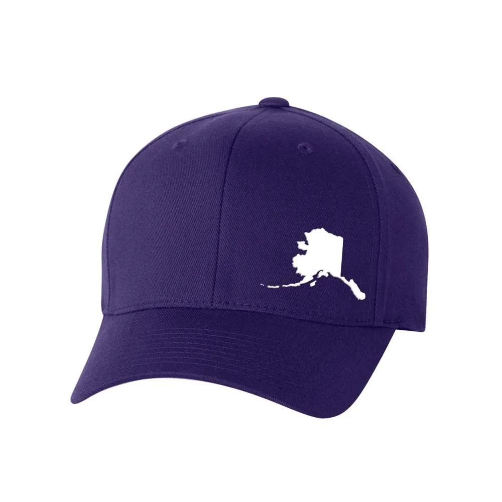 Alaska State Outline FlexFit Hat