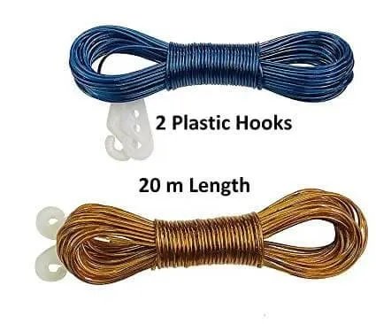 Anti-Rust Wire Rope For Hanging clothes (Pack of 2)