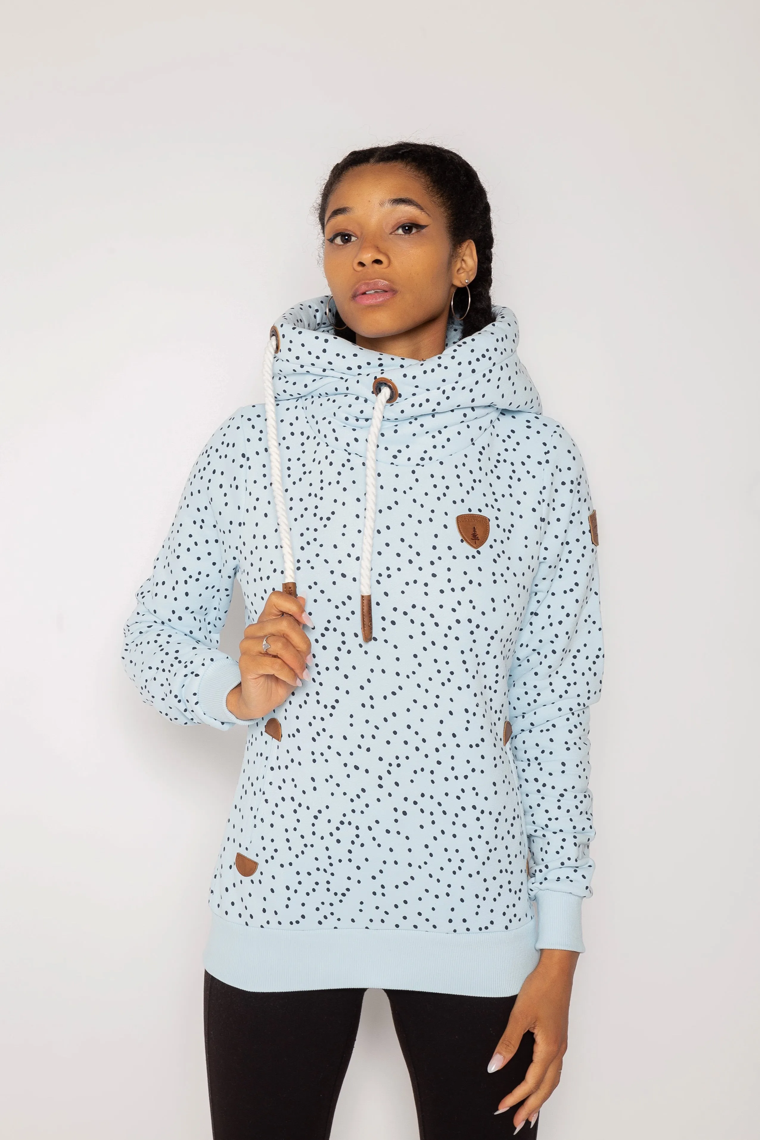 Artemis Minidots Pale Sky Hoodie