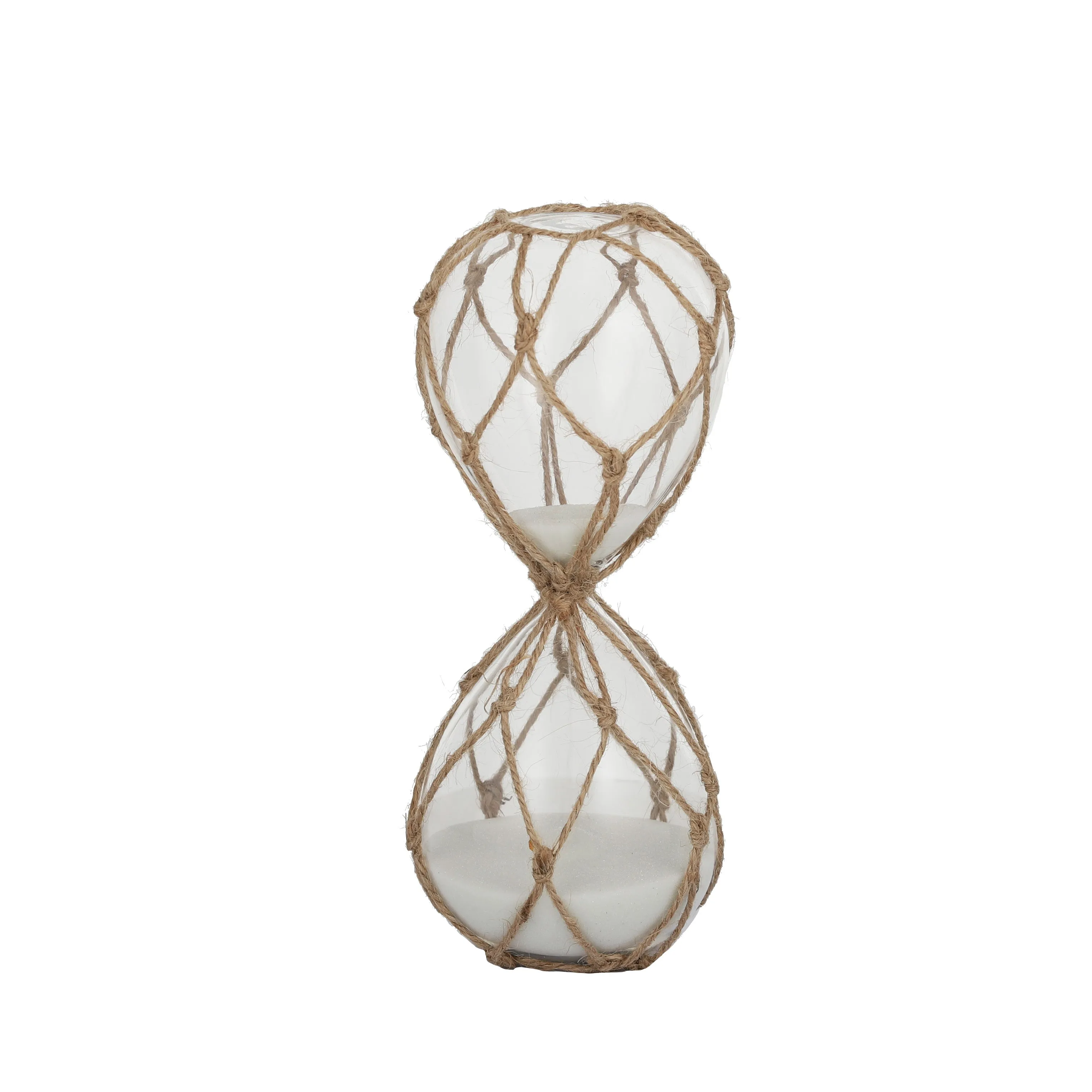 Days Hourglass with Rope 8x20cm Clear/Natural