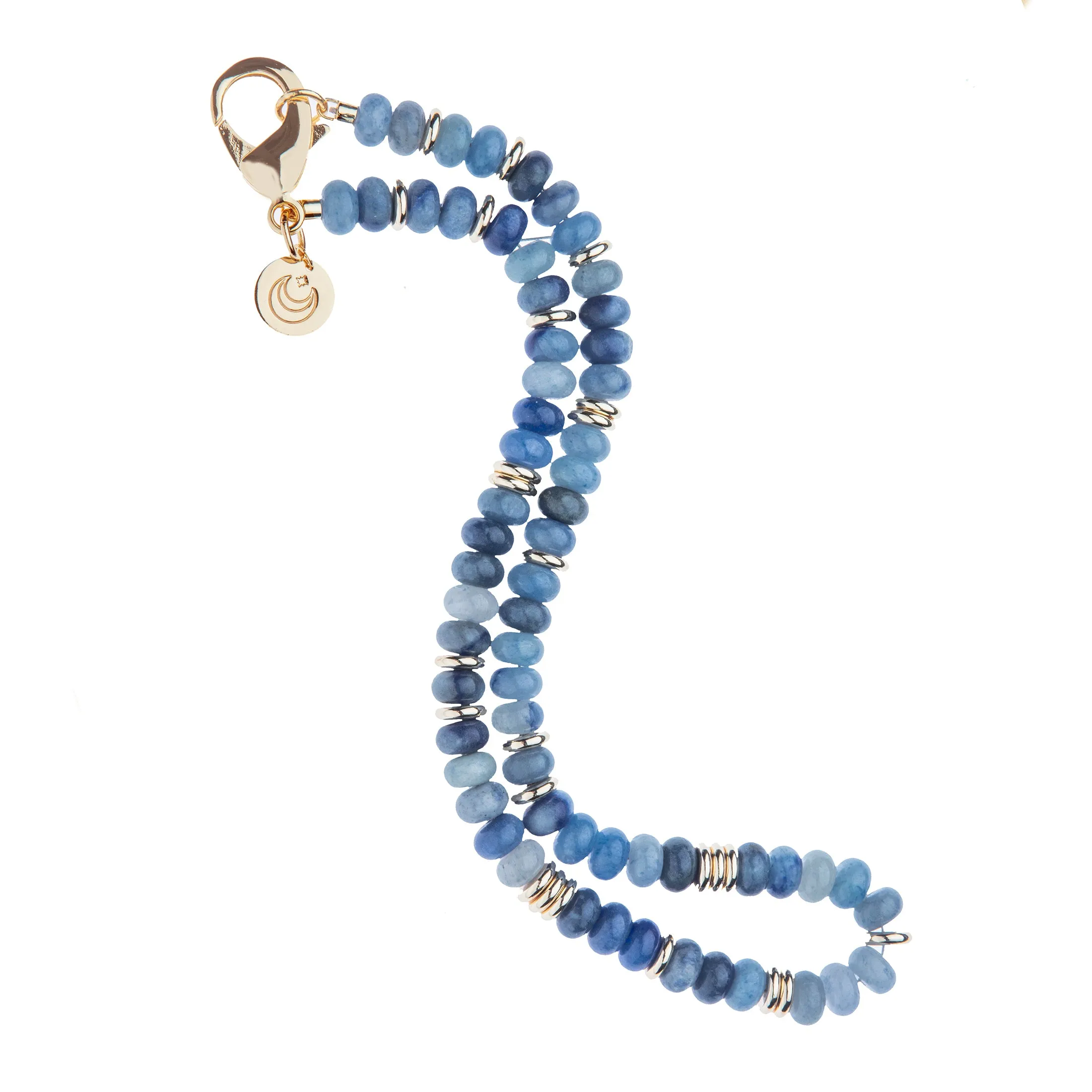 Gumdrop Beaded Necklace in Kyanite