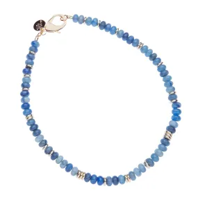 Gumdrop Beaded Necklace in Kyanite