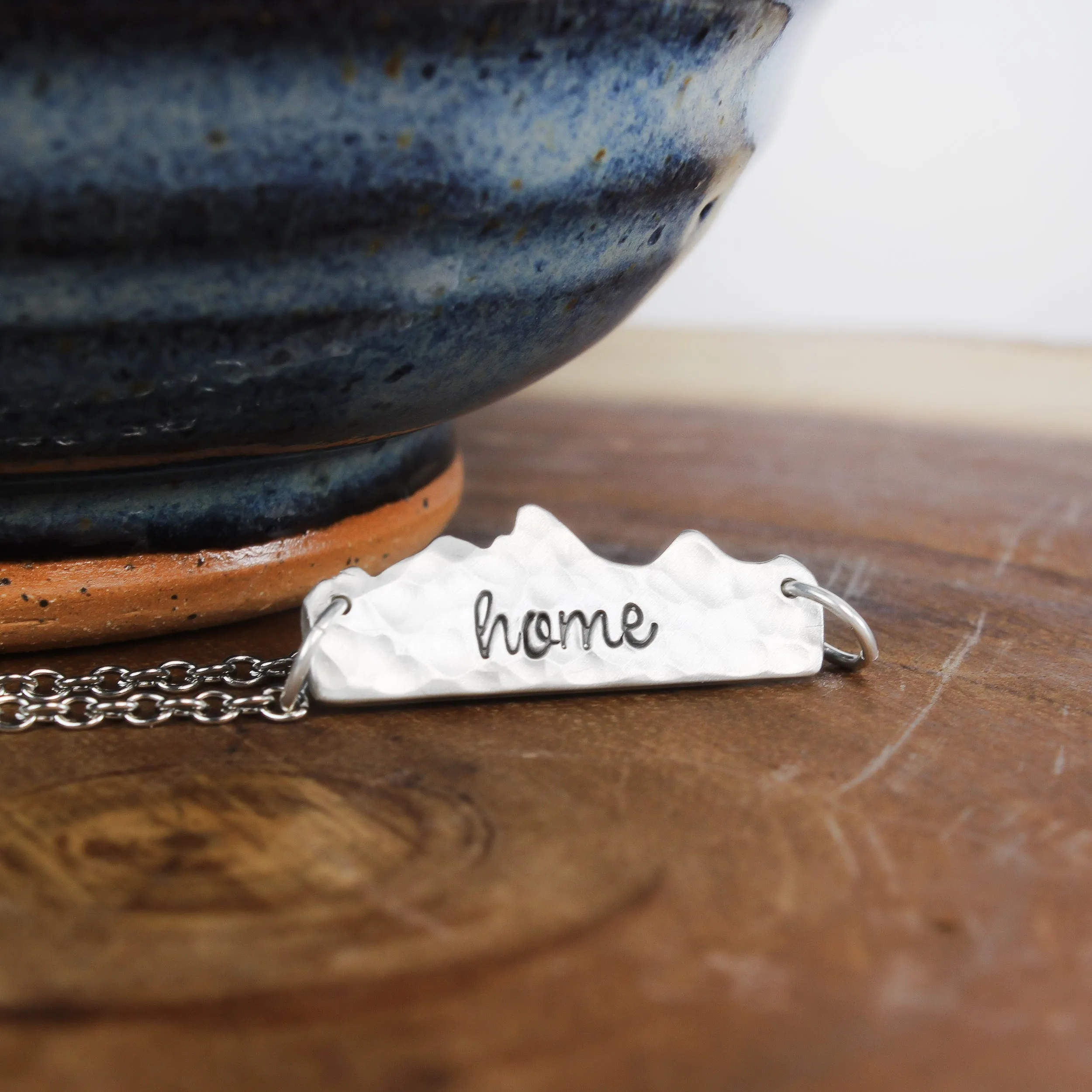 Hammered Mountain Necklace