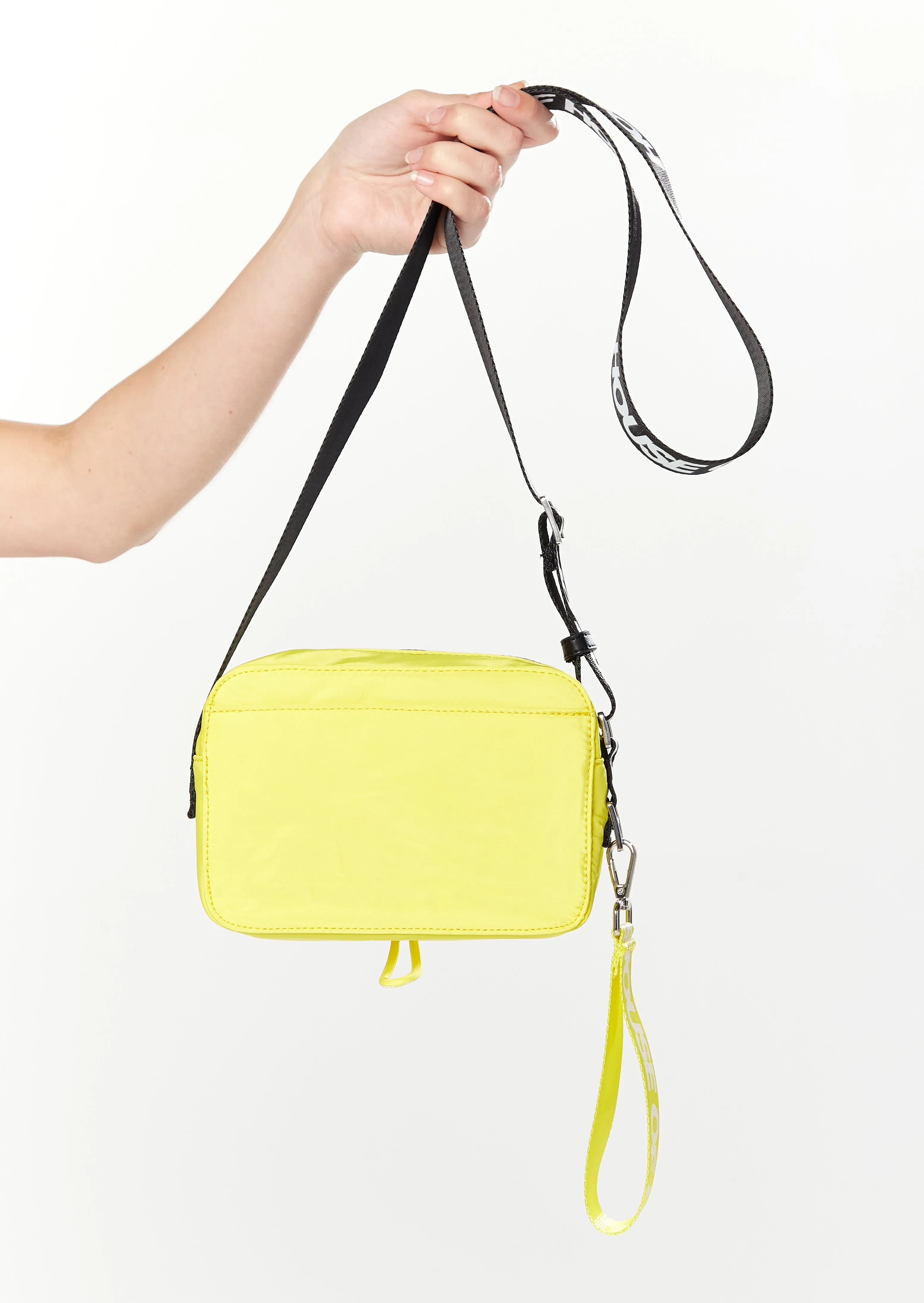 House of Holland Cross Body Bag With Rope Detail In Yellow