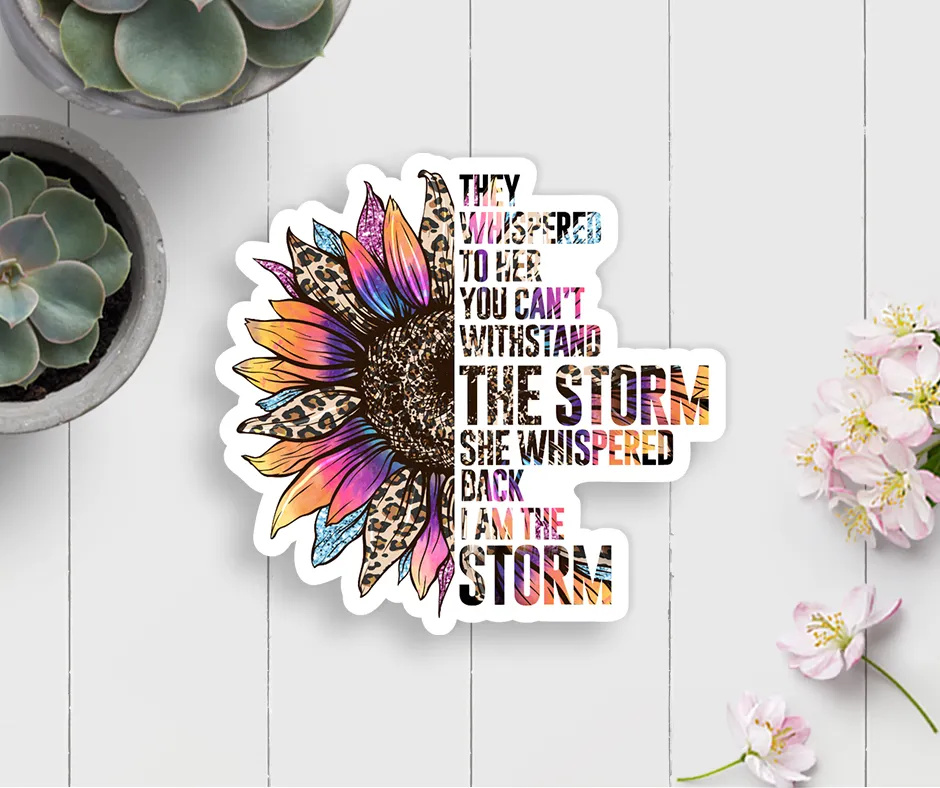 I Am The Storm Vinyl Sticker