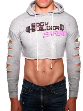 Kameron Michaels: Body Builder Barbie Crop Top Hoodie *REG $50