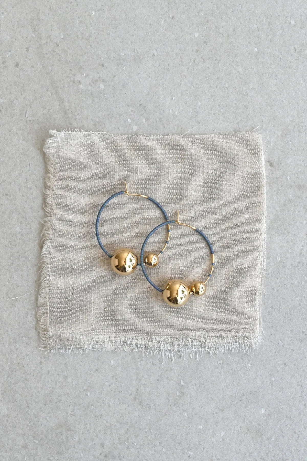 Kari Earrings, Indigo