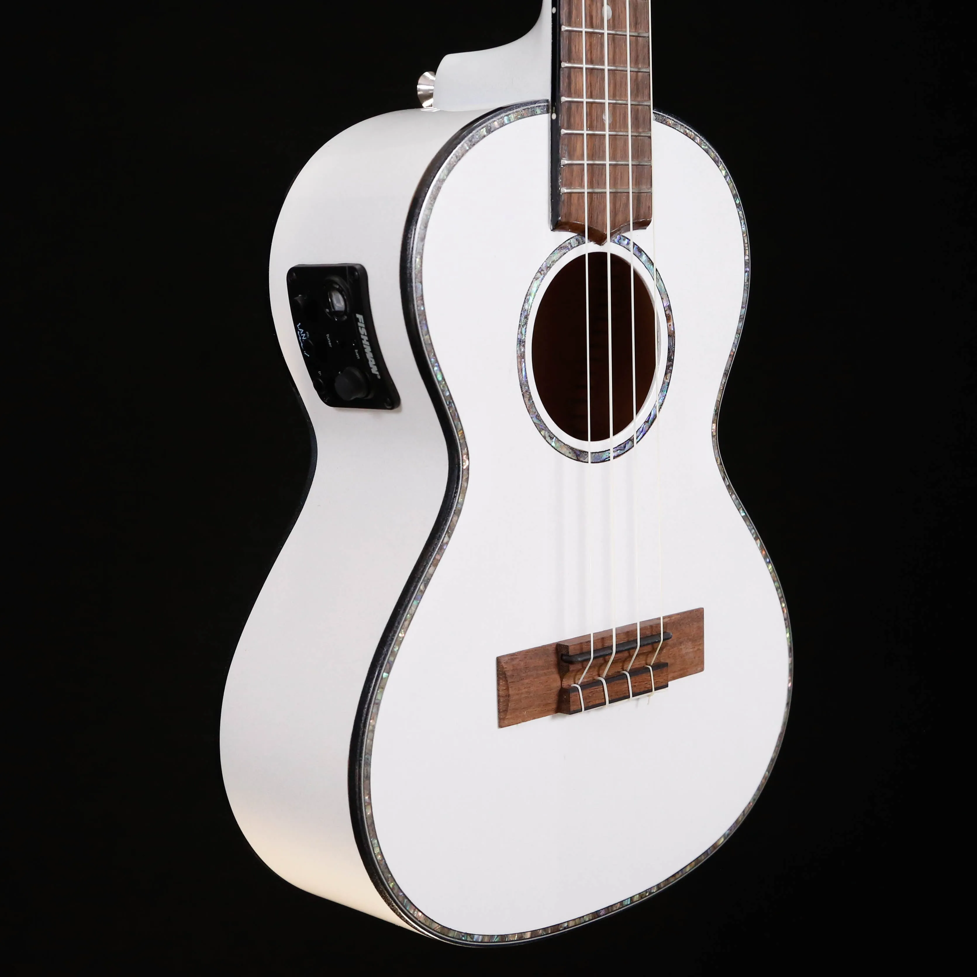 Lanikai Julia Michaels Signature Tenor Ukulele, Electric White