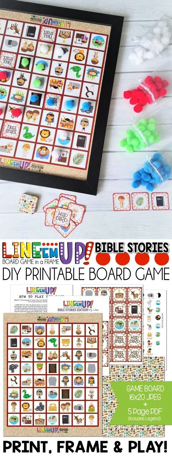 LINE 'Em UP! {BIBLE Stories} PRINTABLE Game