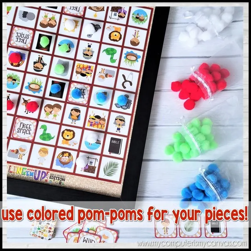 LINE 'Em UP! {BIBLE Stories} PRINTABLE Game