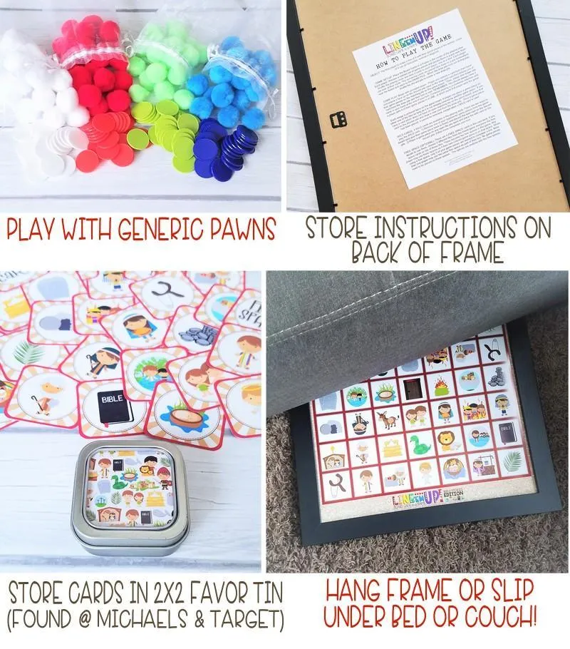 LINE 'Em UP! {BIBLE Stories} PRINTABLE Game