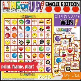 LINE 'Em UP! {EMOJI} PRINTABLE Game