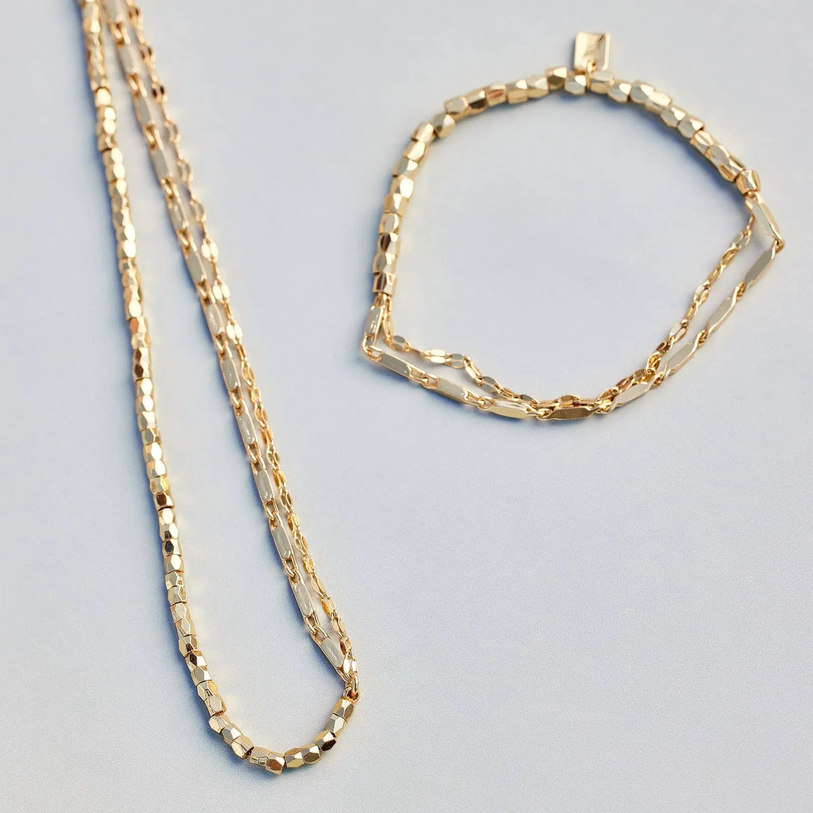 Metal Bead & Chain Choker