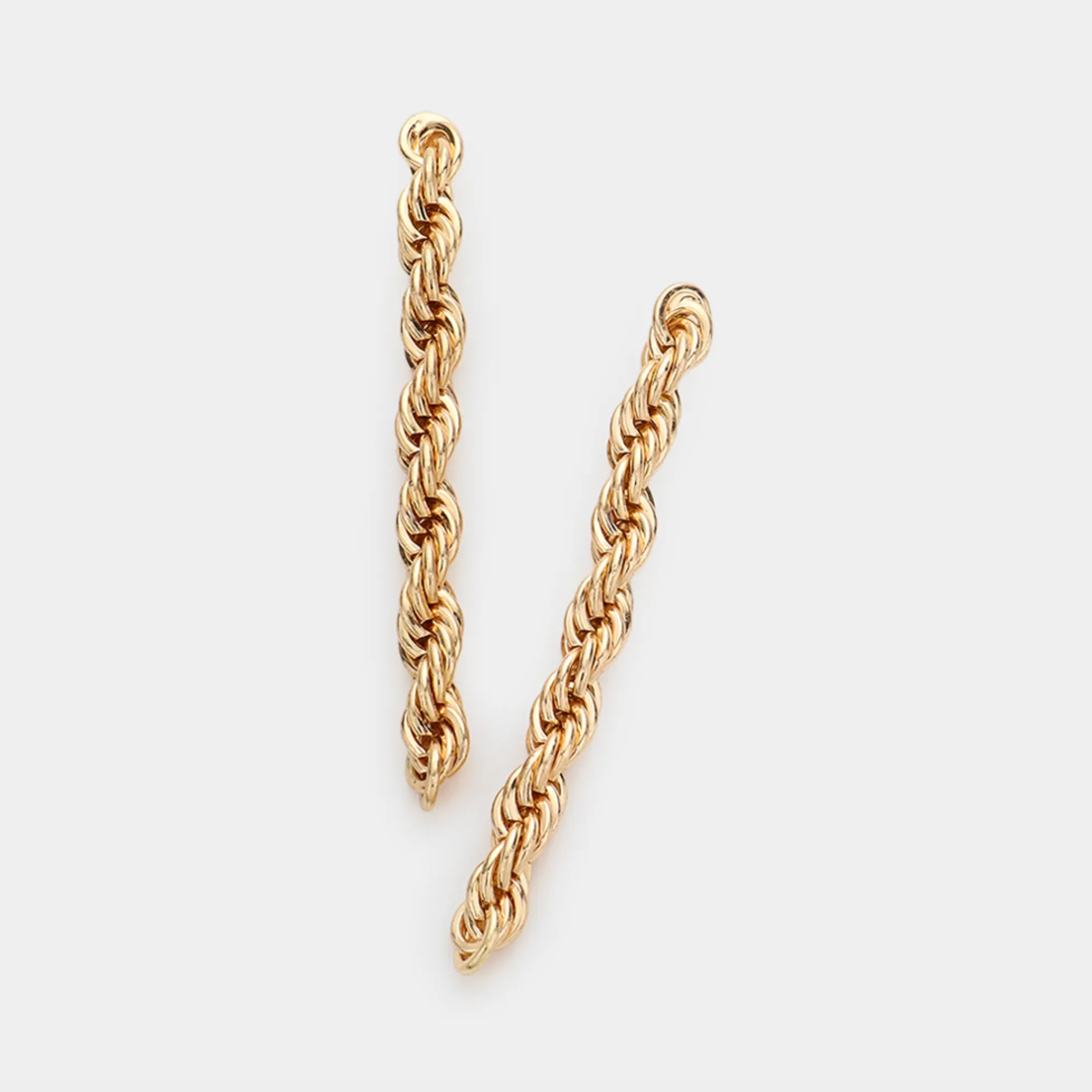 Metal Chain Linear Dangle Earrings