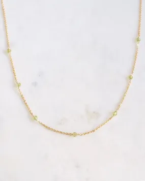 Peridot Dot necklace