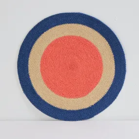 Petra Placemat - Blue/Coral