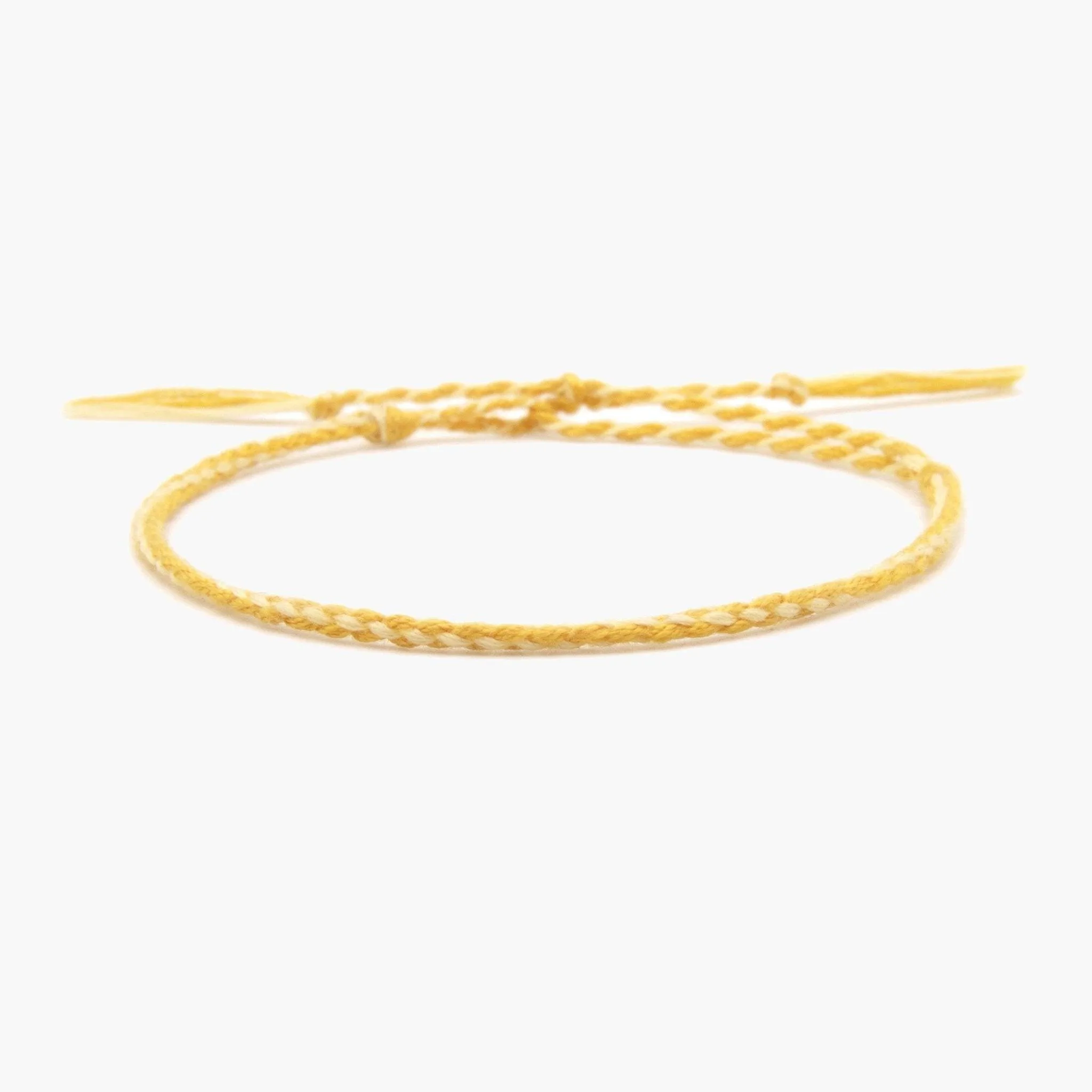 Pranayama Cotton Bracelet (Yellow)