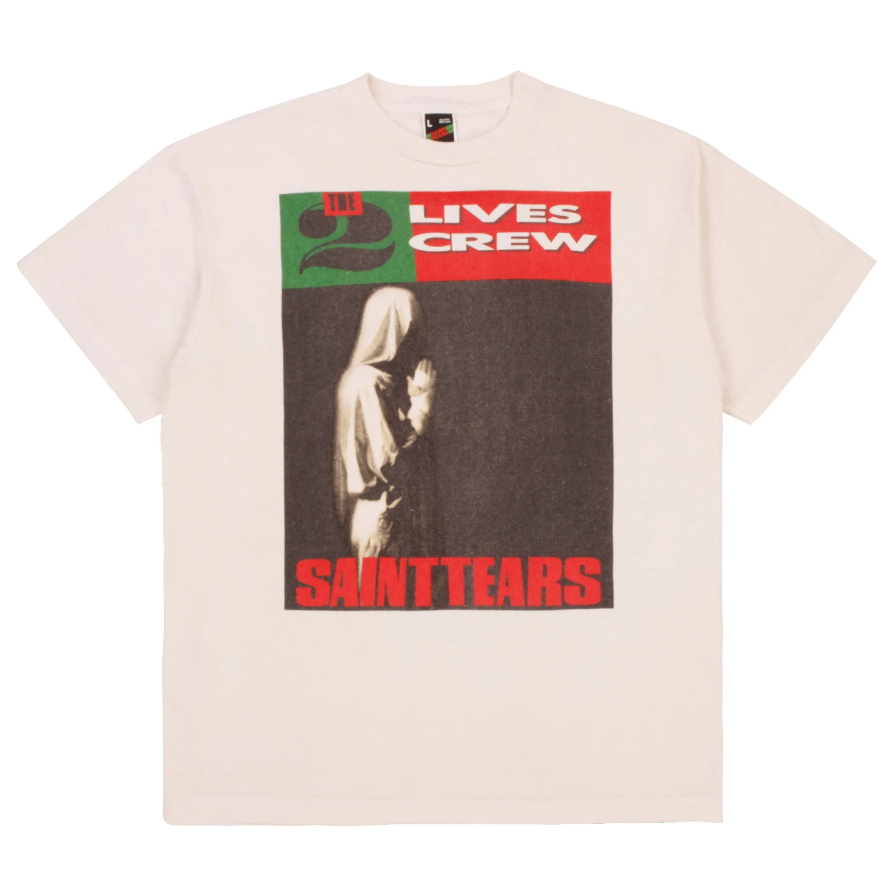 Saint Michael x Denim Tears Lives Crew Tee Off White