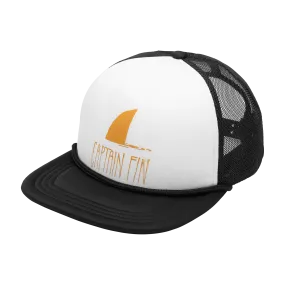 Shark Fin Trucker Hat - White