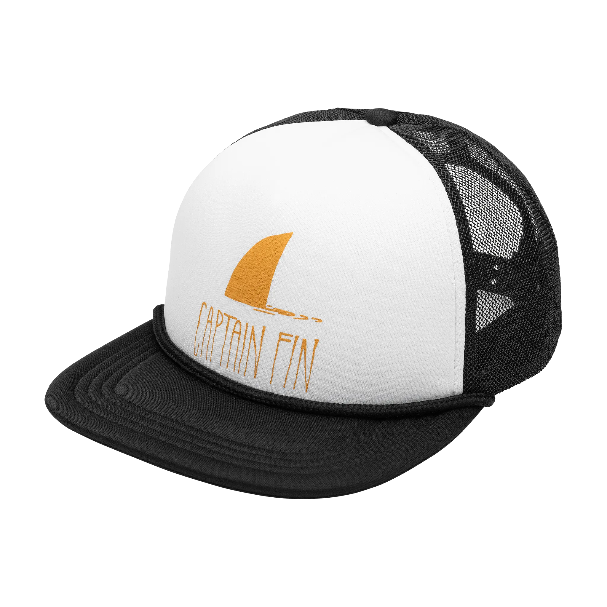 Shark Fin Trucker Hat - White